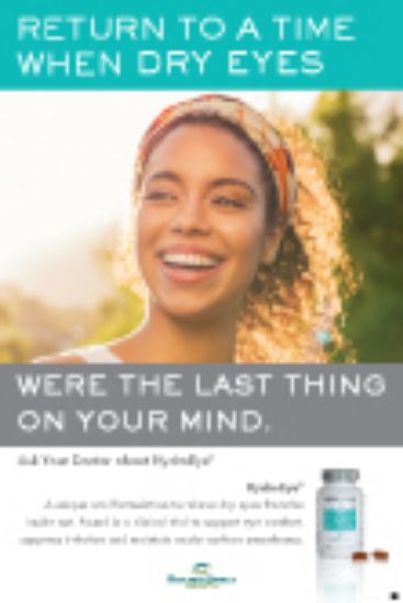 Picture of HE_HydroEye Poster ("Return to a time when dry eyes were the last thing on your mind") (24 x 36 in)